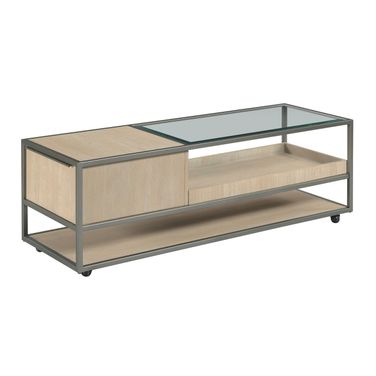 Jive Rectangular Coffee Table with Casters In Suede