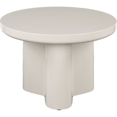 Joane End Table In Light Gray High Gloss