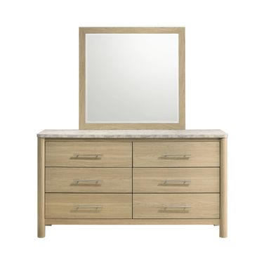 Joanna Dresser and Mirror Set In Natural