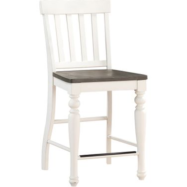Joanna Two Tone Counter Chair Set of 2 In White