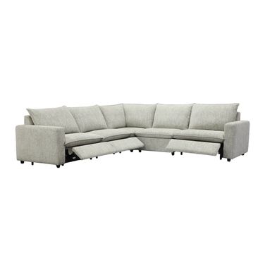 Jocelyn 5 Piece Modular Power Reclining Sectional In Birchbrook Harbor