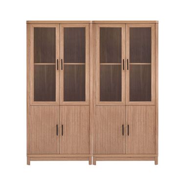 Jodie Bookcase Set of 2 In Maple