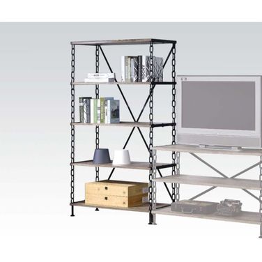 Jodie Bookshelf In Rustic Oak and Black