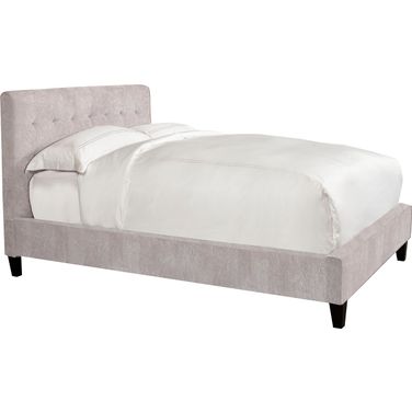 Jody Natural Porcelain Cal King Upholstered Panel Bed