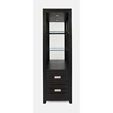 Altamonte 22 Inch Pier Bookcase In Dark Charcoal