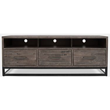 East Hampton Media Unit In Distressed Grey