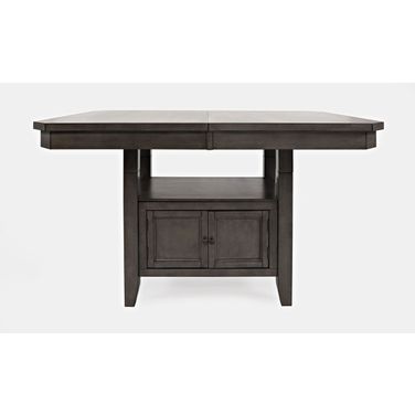 Manchester 78 Inch Adjustable Height Rectangle Dining Table In Grey