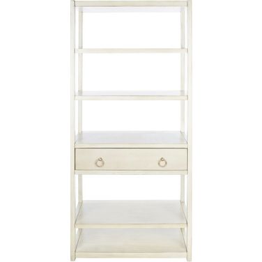 Johni 1 Drawer 5 Shelf Etagere in Antique White