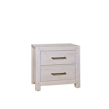 Joinery 2 Drawer Nightstand In Whitewashed Oak