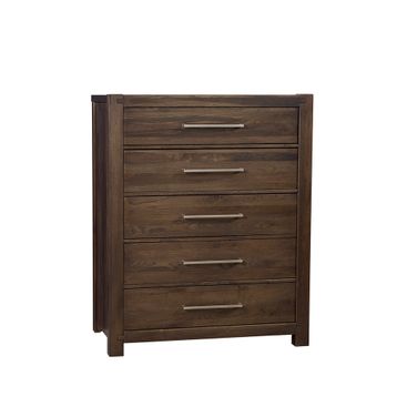 Joinery 5 Drawer Chest In Espresso Oak