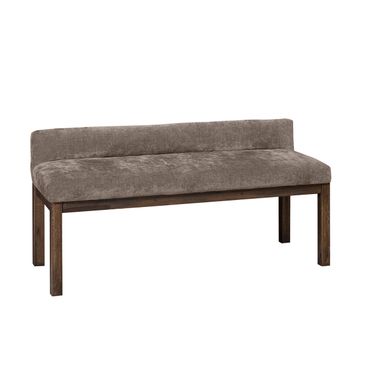 Joinery Upholstered Bench In Brindle Grey and Espresso Oak