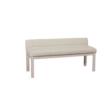 Joinery Upholstered Bench In Labradoodle and Whitewashed Oak