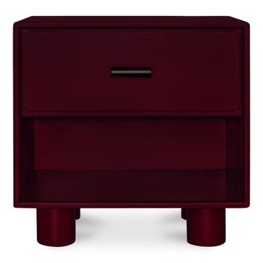 Jolene Nightstand In Deep Red