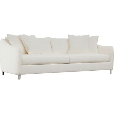 Joli Chenille Fabric Sofa In White
