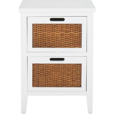 Jonah White 2-Drawer End Table