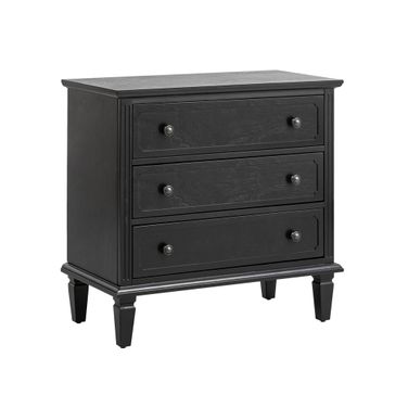 Jonathan 3-Drawer Nightstand In Black