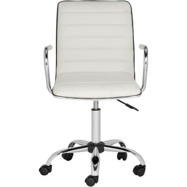 Jonika White Swivel Desk Chair