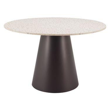 Jorf Dining Table In Beige and Bronze
