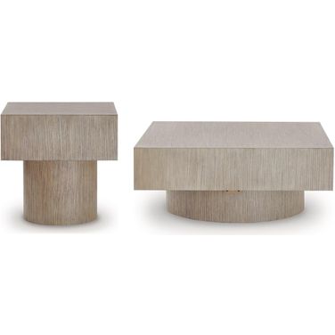 Jorielyn Occasional Table Set In Light Grayish Brown