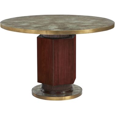 Josefien Center Table In Mahogany and Brass