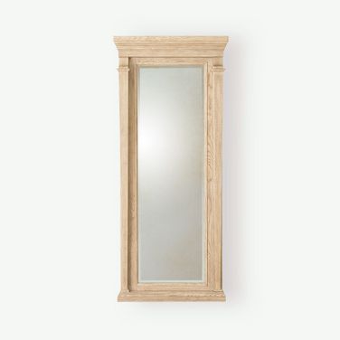 Josephine Floor Mirror In Bleached Oak
