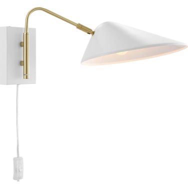 Journey 7 Inch Swing Arm Wall Sconce In White