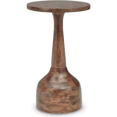 Joville Accent Table In Medium Brown