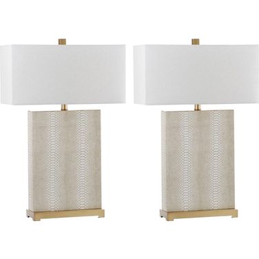 Joyce Cream 27.75 Inch Table Lamp Set of 2