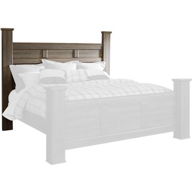 Juararo Dark Brown King/California King Poster Headboard Only