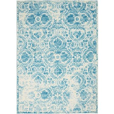 Jubilant Blue 4' x 6' Area Rug