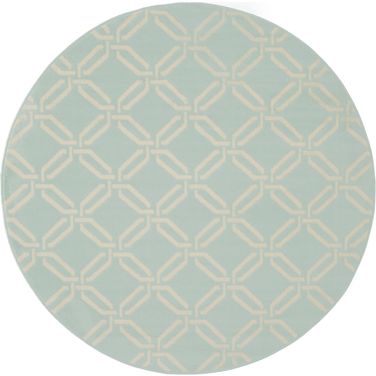 Jubilant Green 5'3" x 5'3" Round Area Rug