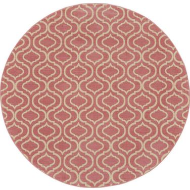 Jubilant Pink 8' x 8' Round Area Rug