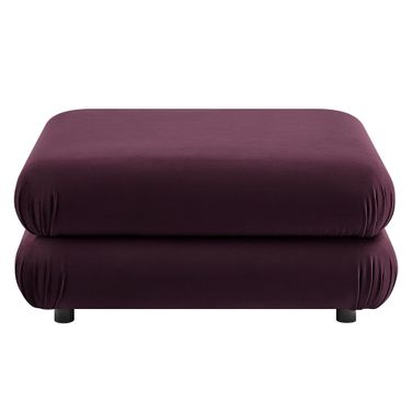 Jubilee Modular Performance Velvet Ottoman In Mulberry