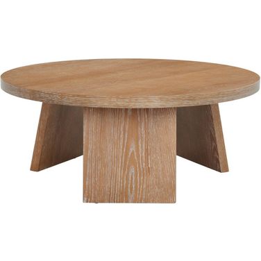 Julianna Wood Coffee Table In Rustic Oak