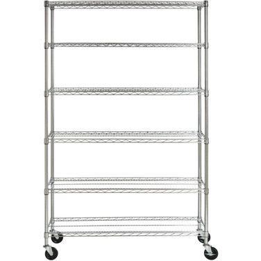 Juliet Chrome 6-Tier Heavy Duty Wire Shelving Unit