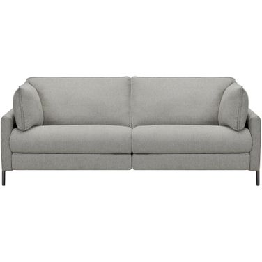 Juliett 80 Inch Modern Gray Fabric Sofa with Power Footrest