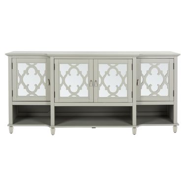 Juliette Mirrored Sideboard In Grey