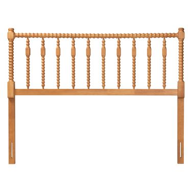 Juliette Turned Spindle Queen Headboard In Oak Brown