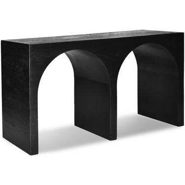 June 54 Inch Console Table In Black Oak