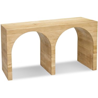 June 54-Inch Console Table In White Oak/Natural