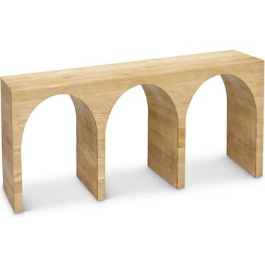 June 60-Inch Console Table In White Oak/Natural
