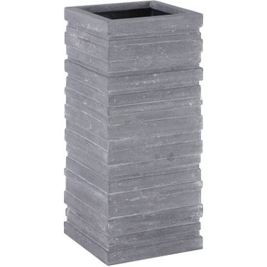June Large Square Planter In Gray