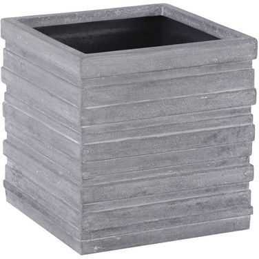 June Medium Square Planter In Gray