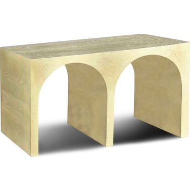 June Oak 54-Inch Console Table In Cream