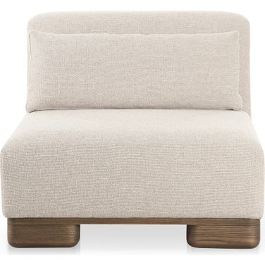 June Slipper Chair In Oatmeal