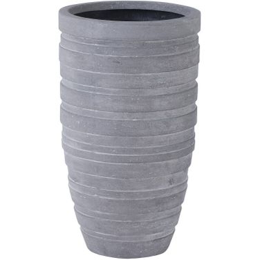 June Small Slim Planter In Raw Gray