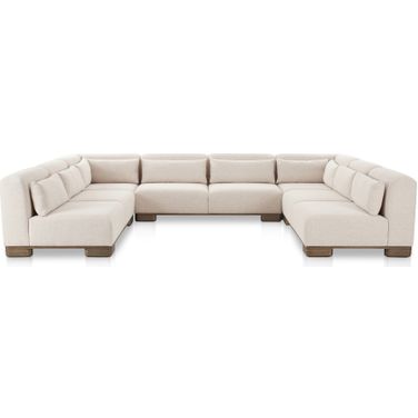June U-Shaped Modular Sectional In Oatmeal