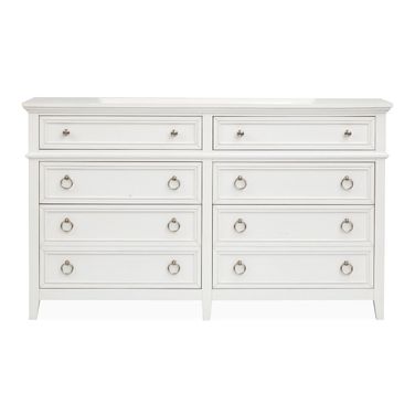 Juniper Hill Double Drawer Dresser In Whisper White