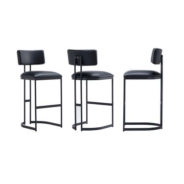 Juno Metal Barstool In Black