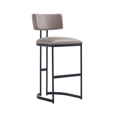 Juno Metal Barstool In Taupe